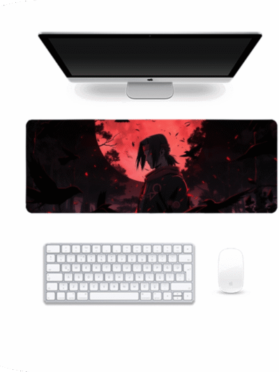 Itachi Uchiha Extended Mousepad – “Red Moon Requiem” Edition