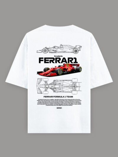 Scuderia Ferrari F1 Blueprint T-Shirt | Racing Heritage Edition