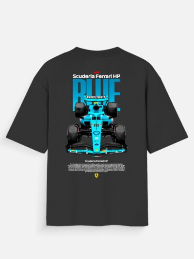 Scuderia Ferrari HP Blue Edition Tee – Front View Formula 1 Drop