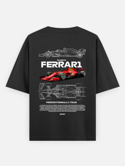 Scuderia Ferrari F1 Blueprint T-Shirt | Racing Heritage Edition