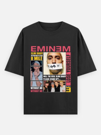 Eminem “Slim Shady Collage” Vintage Style Oversized T-Shirt