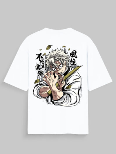 Wind Hashira Fury – Sanemi Shinazugawa Graphic Tee | Unisex Oversized Standard T-Shirt