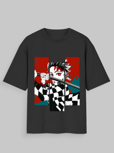 Demon Slayer “Tanjiro Panel Art” Oversized T-Shirt