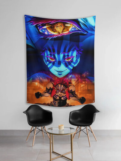Demon Slayer “Akaza Upper Moon Three” Wall Tapestry