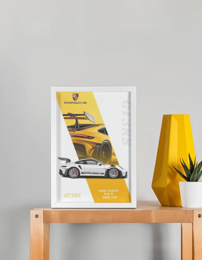 Porsche GT3RS Framed Poster