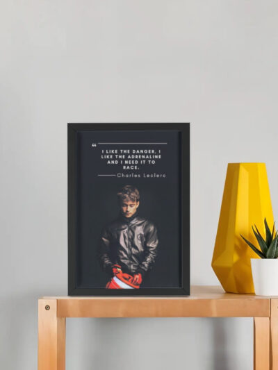 Charles Leclerc Ferrari F1 - Framed Poster