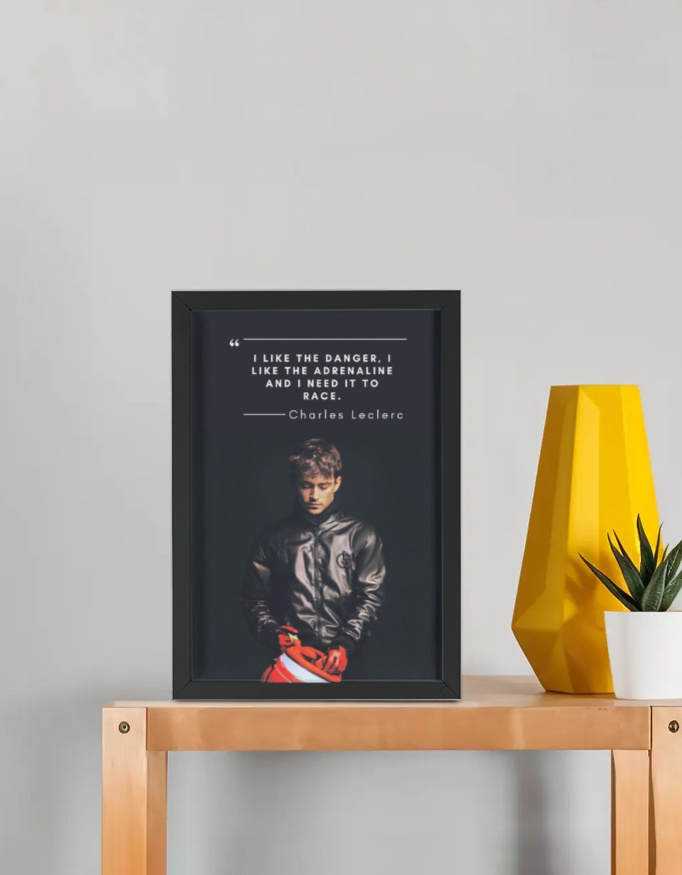 Charles Leclerc Ferrari F1 - Framed Poster