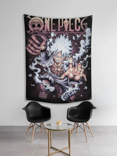 One Piece Luffy Gear 5 Wall Art – Anime Fabric Poster for Room Decor | “Joyboy Awakening” Edition